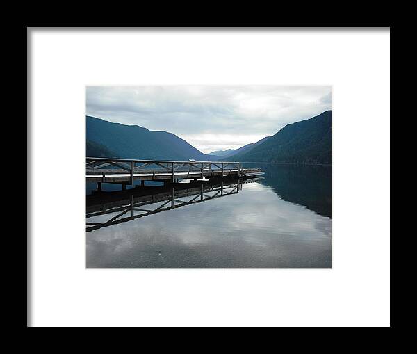Lake Crescent Framed Print featuring the photograph Lake Crescent by Kelly Manning