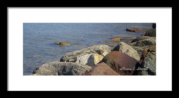 Shoreline Framed Print featuring the photograph Landscapes L215 by Monica C Stovall