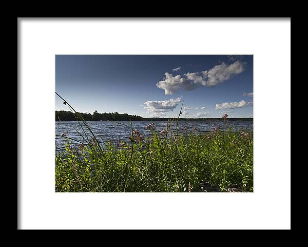 Camelot Framed Print featuring the photograph Lake view by Gary Eason