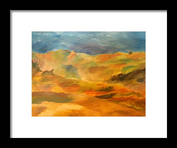 Landscape Framed Print featuring the painting Landscape by Samantha Lusby