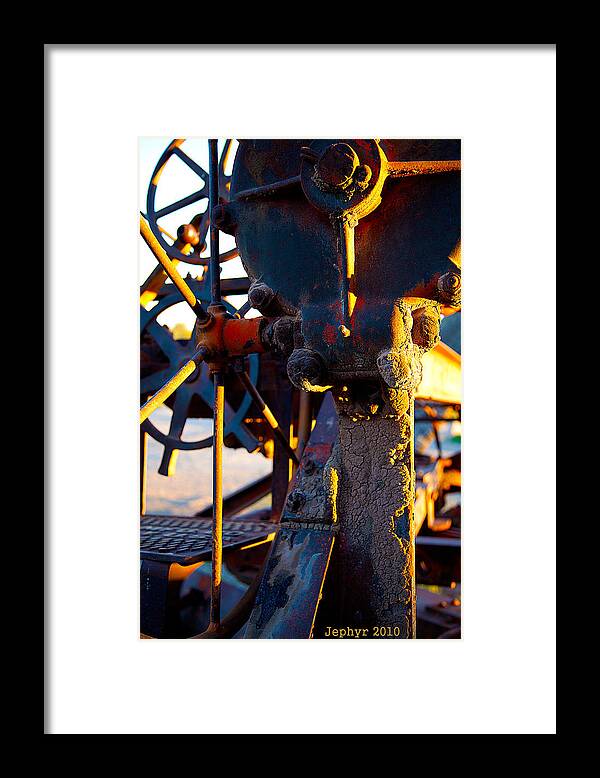 Arizona Artist Jephyr Aka Jeff Curtis Digital Photograph Photography Ghost Town Gold Mining Late Afternoon Framed Print featuring the digital art Late Afternoon Sun by Jephyr Art