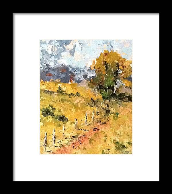 Mountain Framed Print featuring the painting Late Summer Afternoon by Sylvia Miller