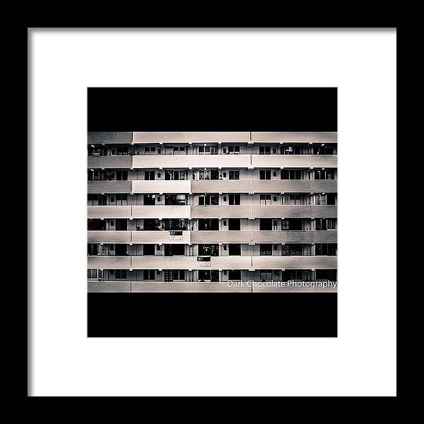Building Framed Print featuring the photograph Lattices by Zachary Voo