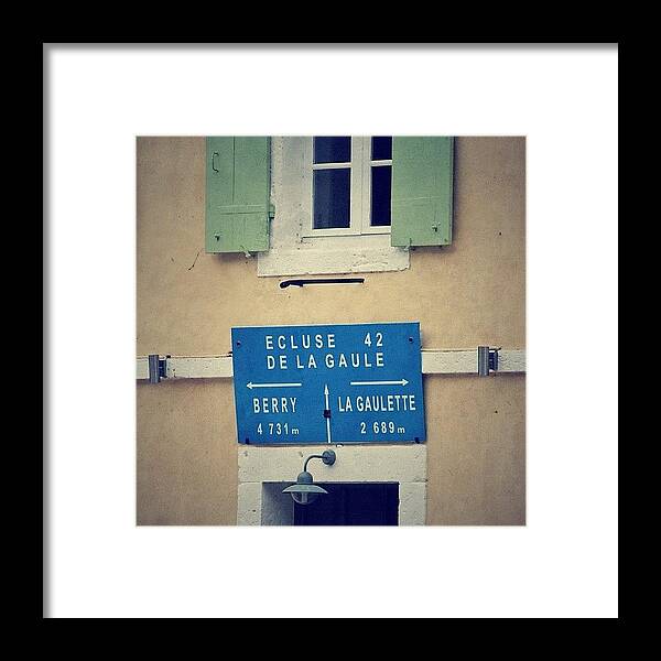 Textgram Framed Print featuring the photograph L'avoir, Ou Pas... #sign #igersfrance by Val Lao