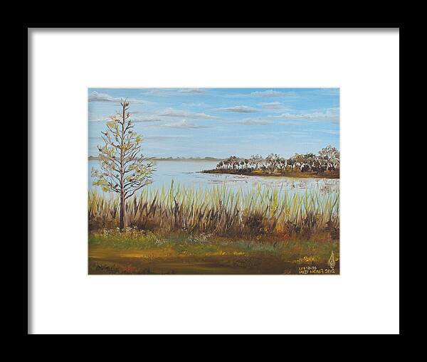 Landscape Framed Print featuring the painting Leesburg by Larry Whitler