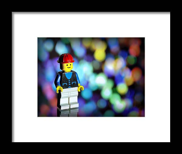 Toy Framed Print featuring the photograph LegoMan by Mark Fuller