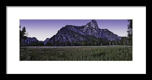 Yosemite Framed Print featuring the photograph Leidig Meadow by Nathaniel Kolby