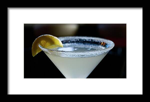 Martini Framed Print featuring the photograph Lemon Drop by Lori Leigh