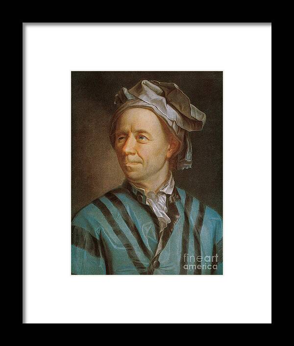 Science Framed Print featuring the photograph Leonhard Euler, Swiss Mathematician by Science Source