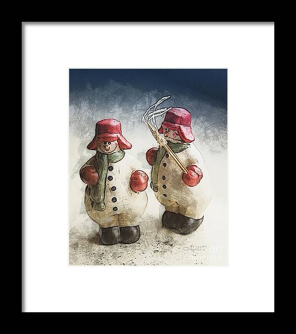 Photo Framed Print featuring the photograph Let it Snow by Jutta Maria Pusl
