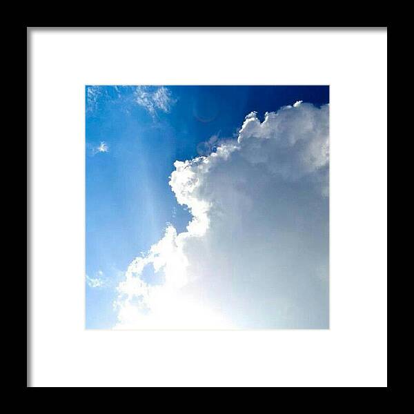 Utahsky Framed Print featuring the photograph Let The Sunshine In! The Sun Is Hiding by Becca Watters