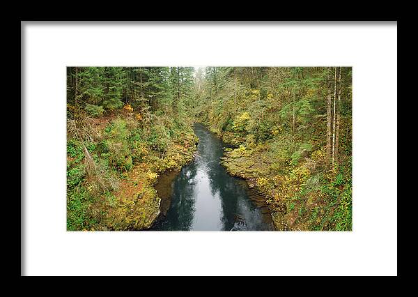 Lewis Framed Print featuring the photograph Lewis River near Moulton Falls by Twenty Two North Photography