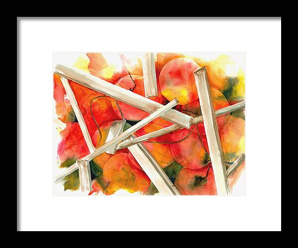Fruit Framed Print featuring the painting Life Is Not A Bowl Of Cherries by Rhonda Hancock