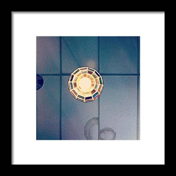 Light Framed Print featuring the photograph #light #ceiling by Allison Faulkner