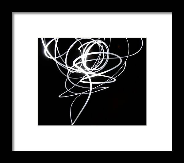 Light Framed Print featuring the photograph Light Painting by Storm Berman