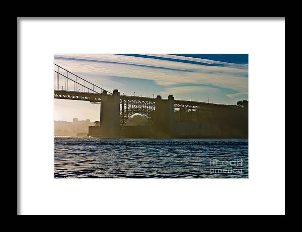 Golden Gate Bridge Framed Print featuring the photograph Light Through The Gate  by Mitch Shindelbower