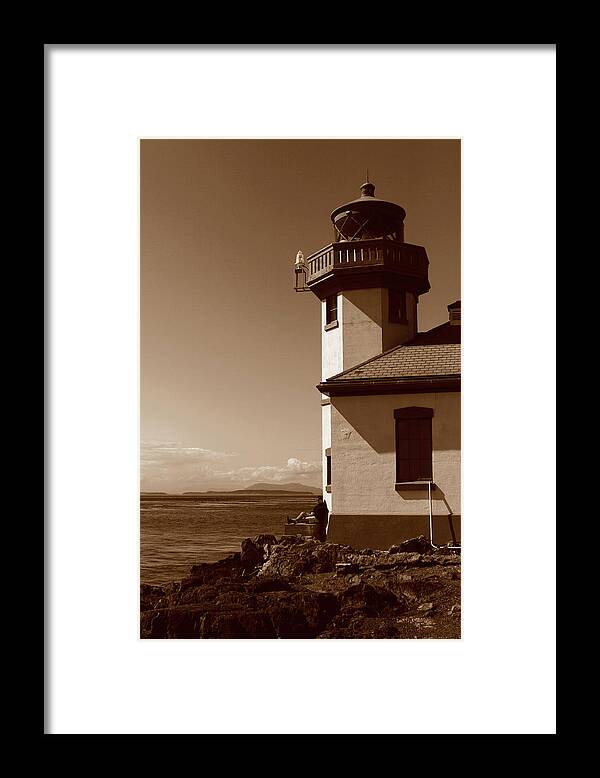Lighthouse Framed Print featuring the photograph Lighthouse San Juan by Lorraine Devon Wilke