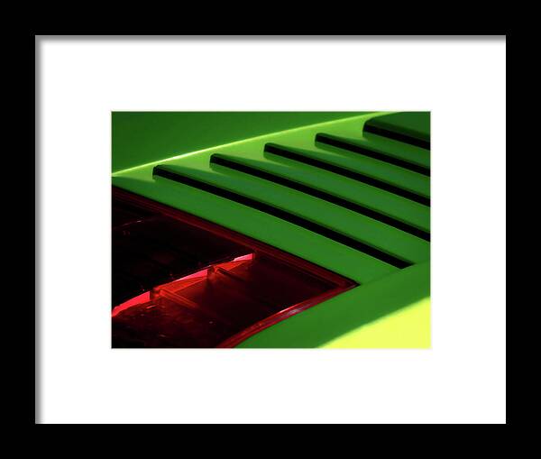 Green Framed Print featuring the digital art Lime Light by Douglas Pittman