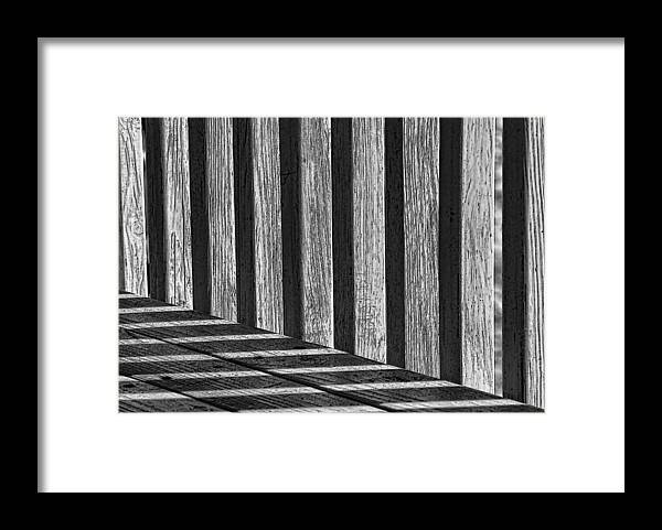  Framed Print featuring the photograph Lines and Shadows by Cathy Kovarik
