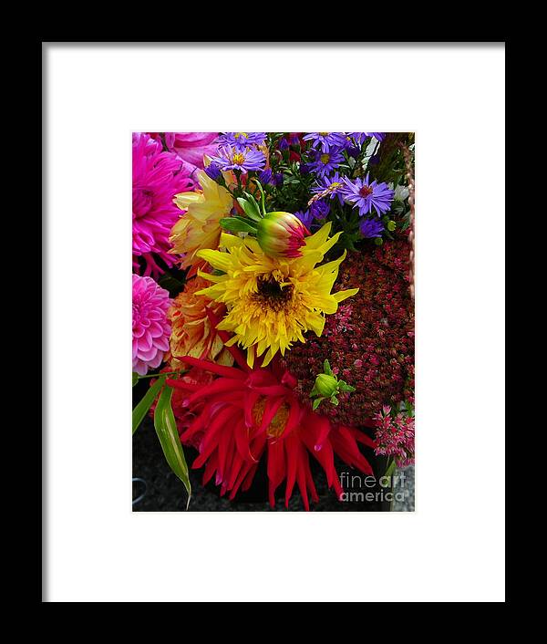 Flower Framed Print featuring the photograph Lions In the Daisies by KD Johnson