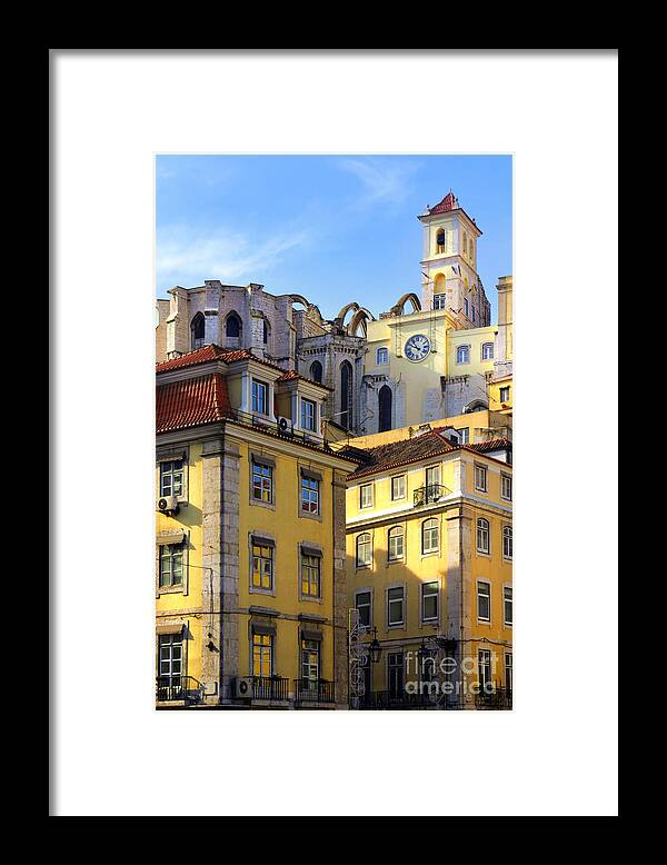 Ancient Framed Print featuring the photograph Lisbon Buildings by Carlos Caetano