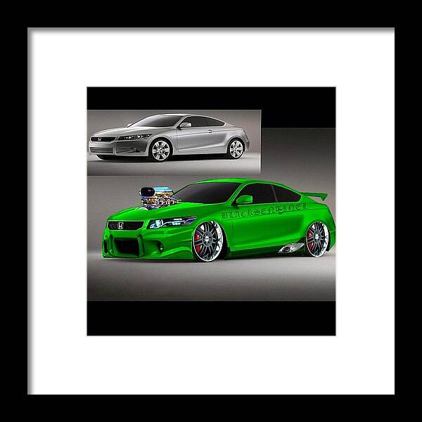 Sportscar Framed Print featuring the photograph Little Bit Of An Upgrade #honda #accord by Exotic Rides