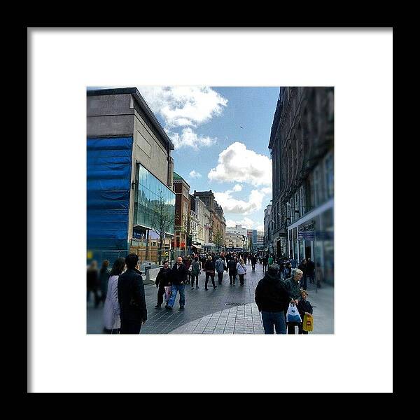 England Framed Print featuring the photograph #liverpool #uk #england #street #market by Abdelrahman Alawwad