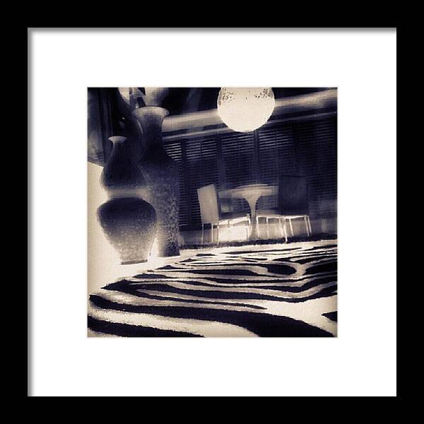 Monochromatic Framed Print featuring the photograph Living Room Set by Christi Evans