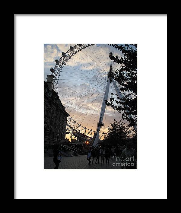 London Framed Print featuring the photograph London Eye by Louise Peardon
