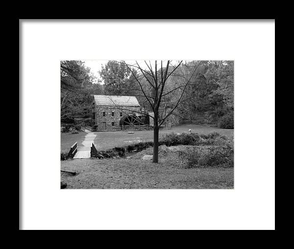 Longfellow Framed Print featuring the photograph Longfellow Grist Mill x19 by Kim Galluzzo Wozniak
