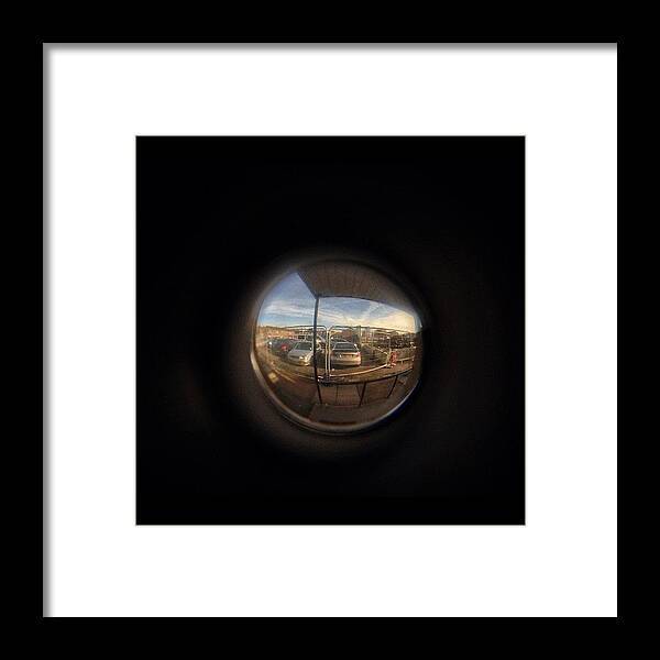 Streetart Framed Print featuring the photograph Looking Through My Door-hole, You by Elbashir Idris