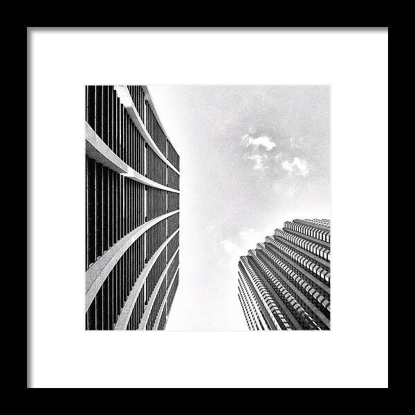 Chicagood Framed Print featuring the photograph #lookingup #lookup #chasebank #chicago by James Roach