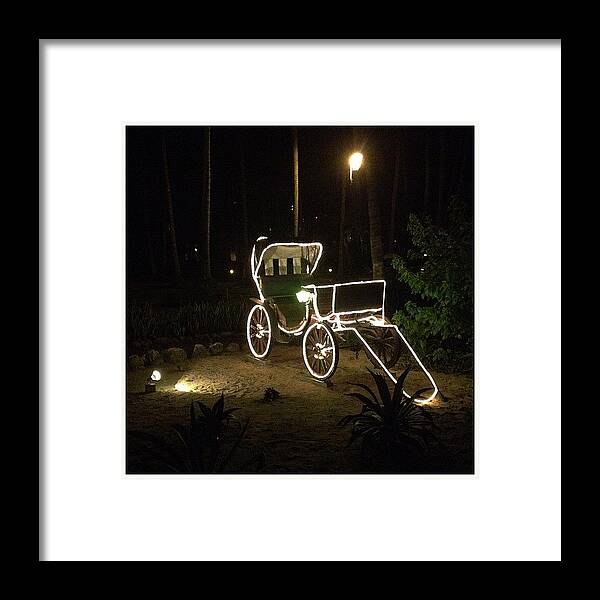 Navema Framed Print featuring the photograph Los Tules Carriage In Puerto Vallarta by Natasha Marco