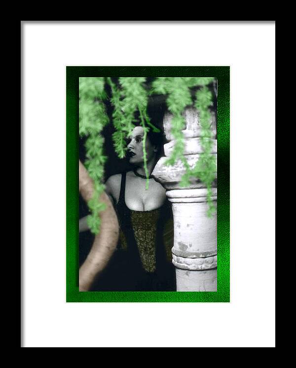 Blue Framed Print featuring the photograph Lost in the Garden by Swav Jusis