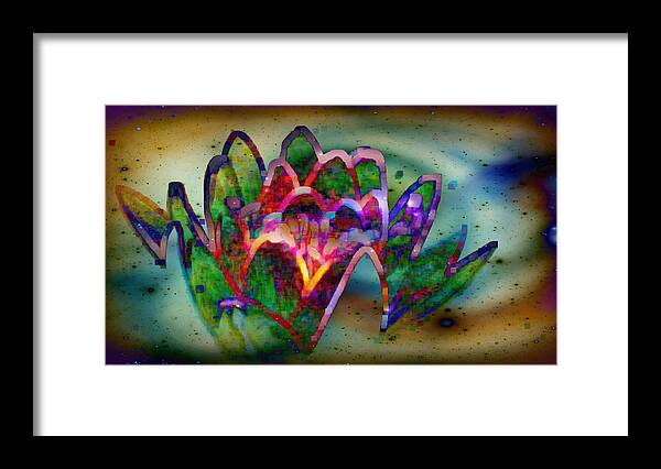 Flower Framed Print featuring the photograph Lotus Lost by Leslie Revels