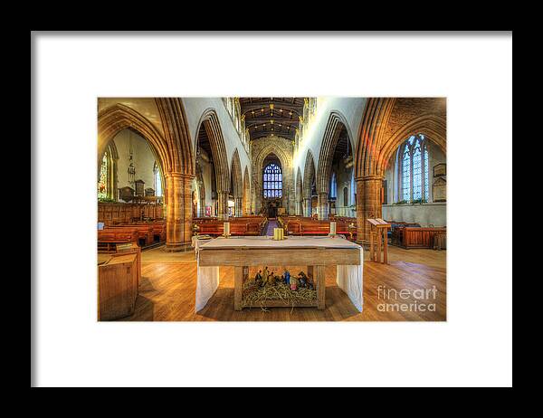 Yhun Suarez Framed Print featuring the photograph Loughborough Church Altar by Yhun Suarez