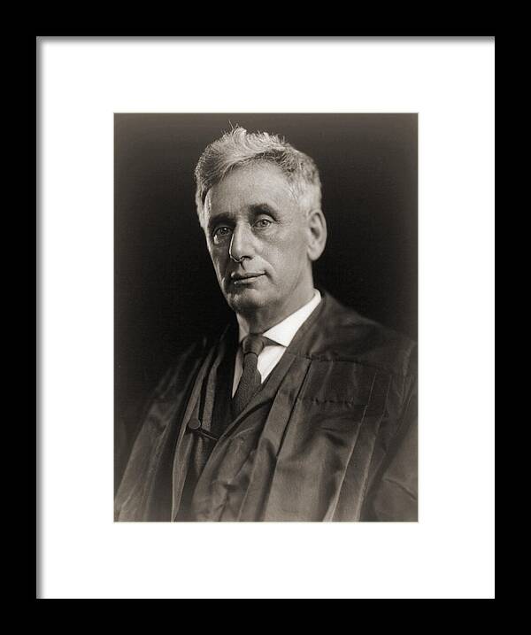 Louis Brandeis 1856-1941, Wearing Framed Print by Everett - Fine Art America