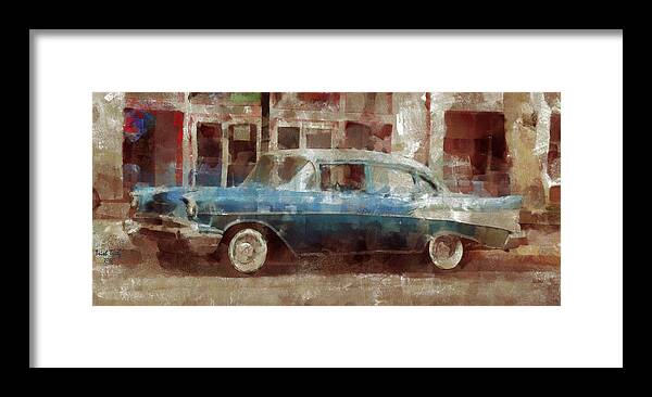 Car Framed Print featuring the photograph Lounge Lizard by Trish Tritz