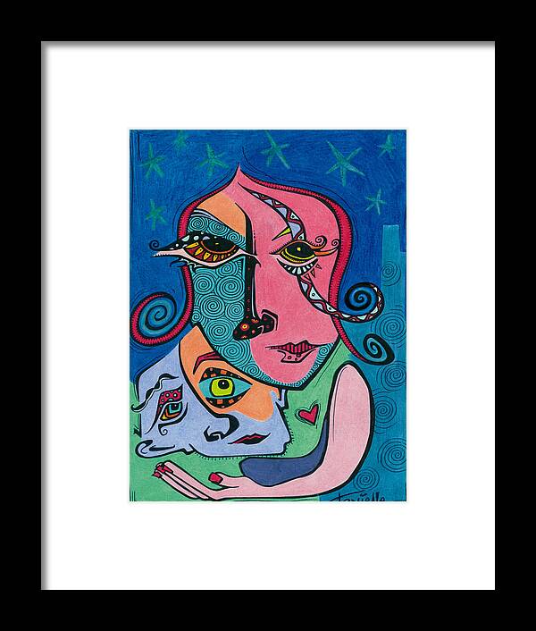 Love Framed Print featuring the painting Love is Crazy by Tanielle Childers