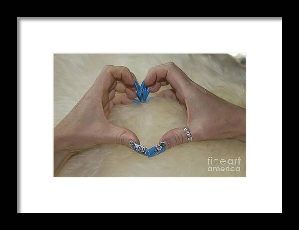 Landscape Framed Print featuring the photograph Love Shown in Nails by Donna L Munro