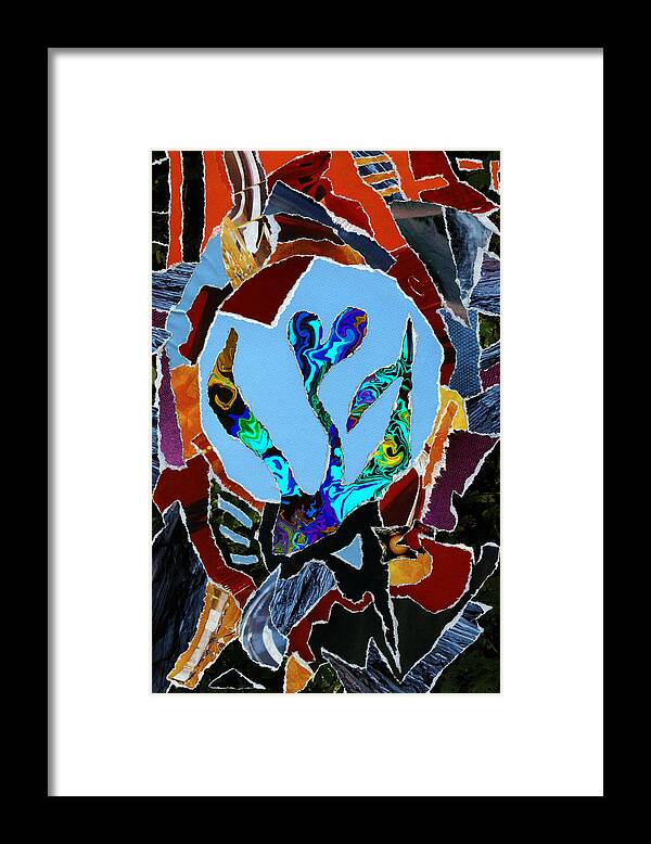 Description To Come Framed Print featuring the mixed media Love Song 0 by Kenneth James