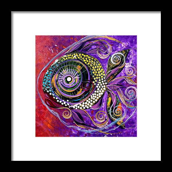 Fish Framed Print featuring the painting Lovely Lady Fish by J Vincent Scarpace