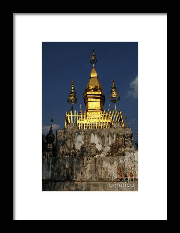 Temple Framed Print featuring the photograph Luang Prabang Temple by Bob Christopher