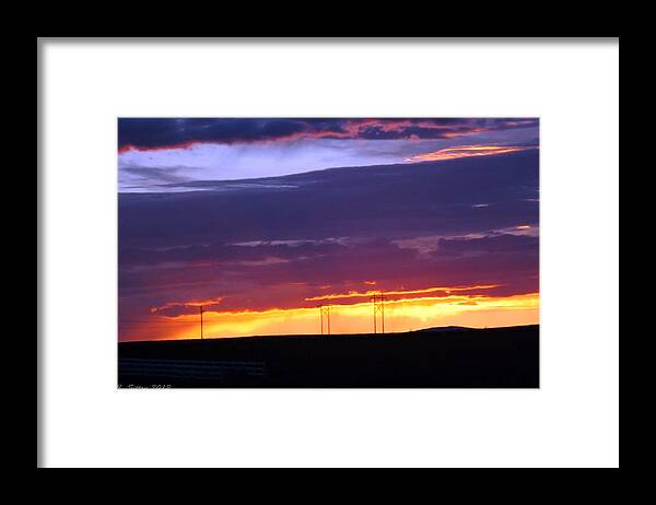 Country Photographs Framed Print featuring the photograph Magnetic Sky by C Sitton