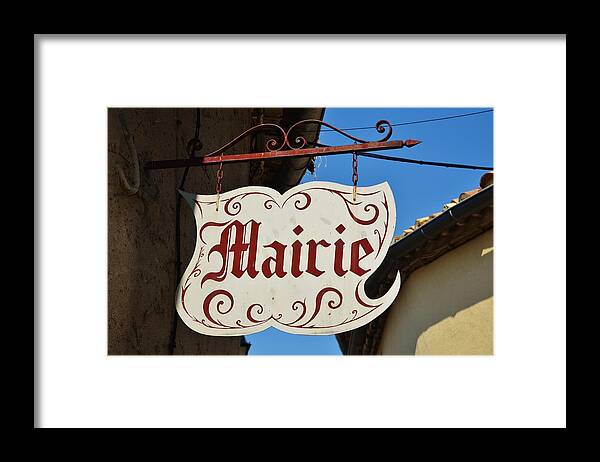 Mairie Framed Print featuring the photograph Mairie by Dany Lison