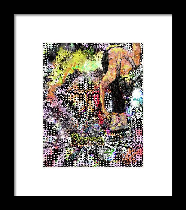 Dance Framed Print featuring the painting Male Dancer at Barre by Cynthia Sorensen