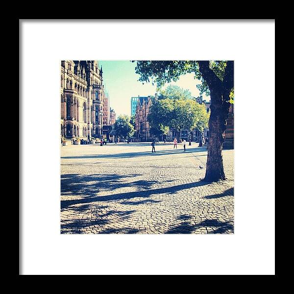 Manchesterpiccadilly Framed Print featuring the photograph #manchester #manchesterpiccadilly by Abdelrahman Alawwad