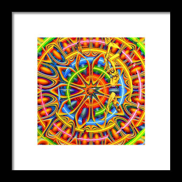 Mandala Framed Print featuring the painting Mandala 2 by Steve Fields
