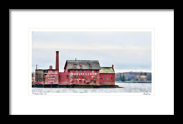 & Framed Print featuring the photograph Manufactory by Richard Bean