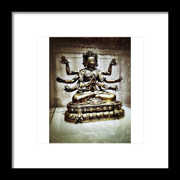 Art Framed Print featuring the photograph Marichi, Buddhist Goddess Of Dawn, 18th by Natasha Marco